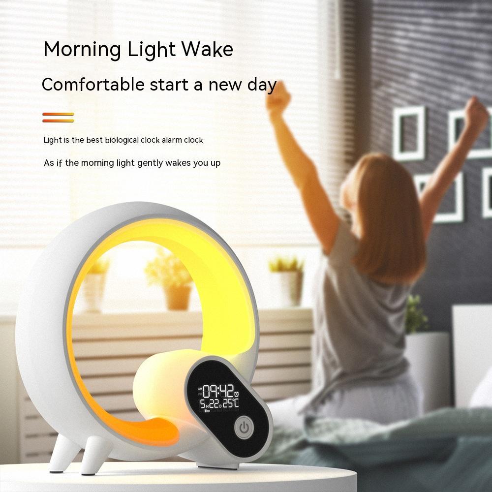 LED Alarm Clock with Bluetooth Speaker – Sunrise Wake Light
