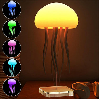 LED Jellyfish Table Lamp – Mood Light for Bedside & Desk