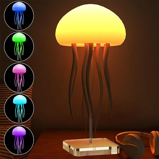LED Jellyfish Table Lamp – Mood Light for Bedside & Desk