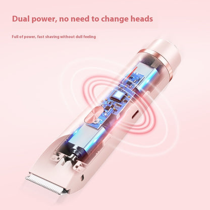 2-in-1 Women’s Electric Shaver – Dual Head Hair Remover