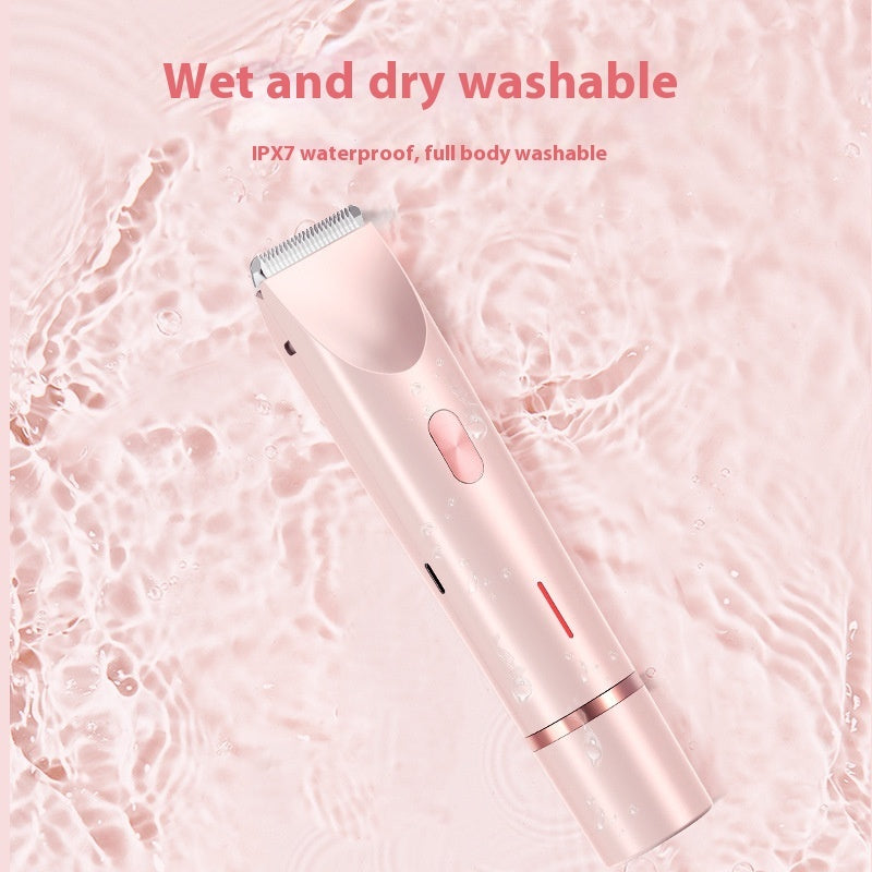 2-in-1 Women’s Electric Shaver – Dual Head Hair Remover