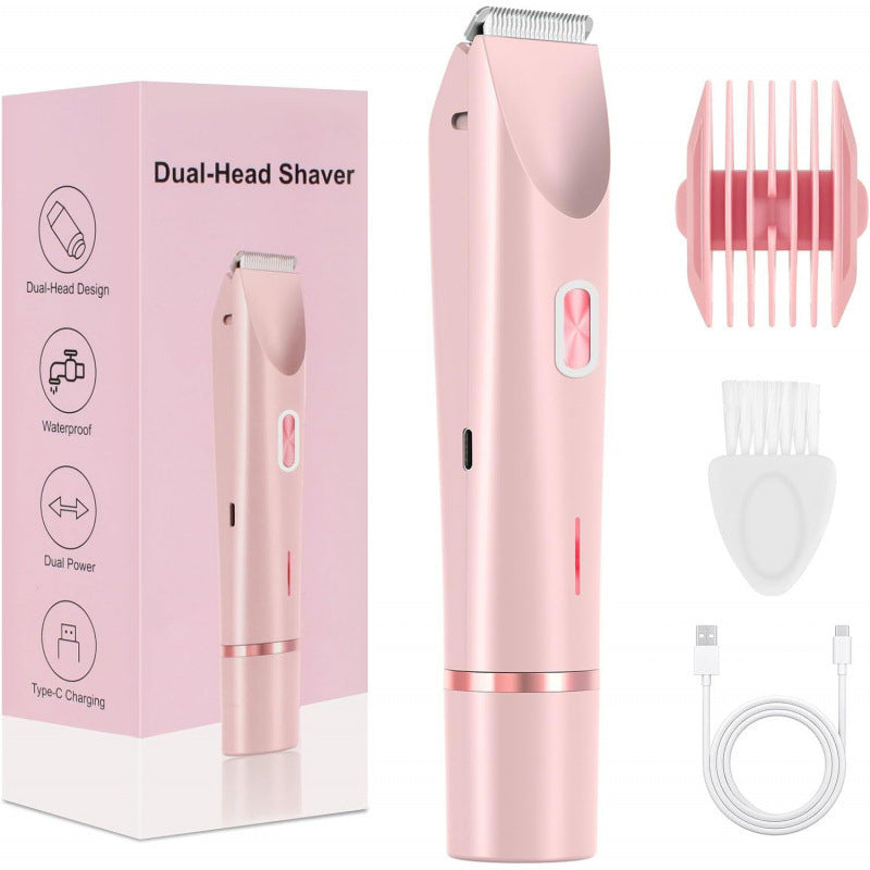 2-in-1 Women’s Electric Shaver – Dual Head Hair Remover
