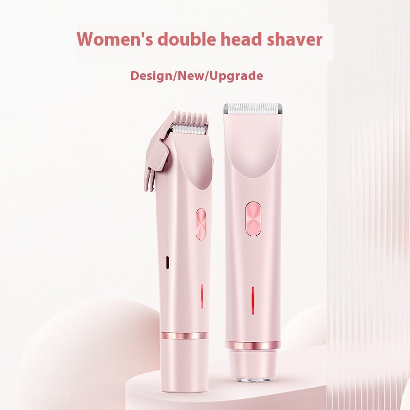 2-in-1 Women’s Electric Shaver – Dual Head Hair Remover