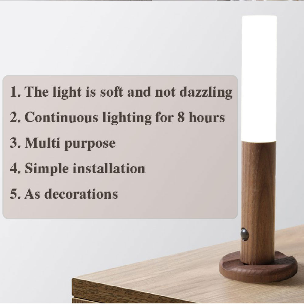 LED Motion Sensor Night Light – USB Magnetic Wireless Wall Lamp
