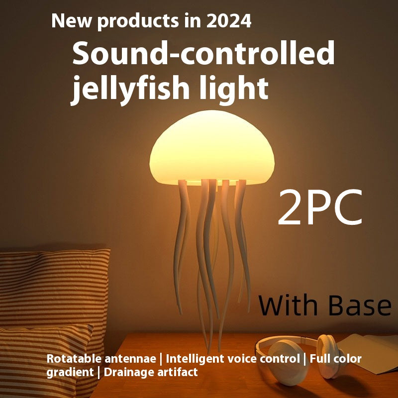 LED Jellyfish Table Lamp – Mood Light for Bedside & Desk