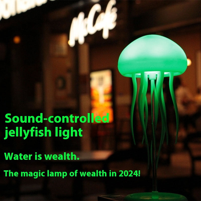 LED Jellyfish Table Lamp – Mood Light for Bedside & Desk