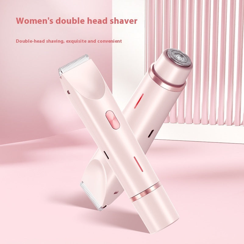 2-in-1 Women’s Electric Shaver – Dual Head Hair Remover