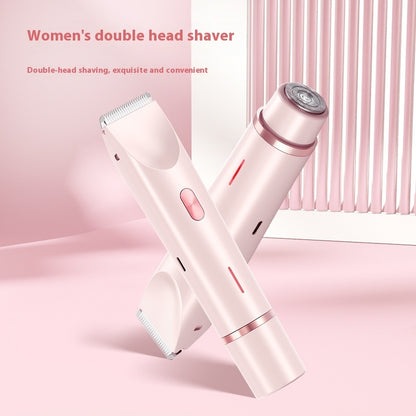 2-in-1 Women’s Electric Shaver – Dual Head Hair Remover
