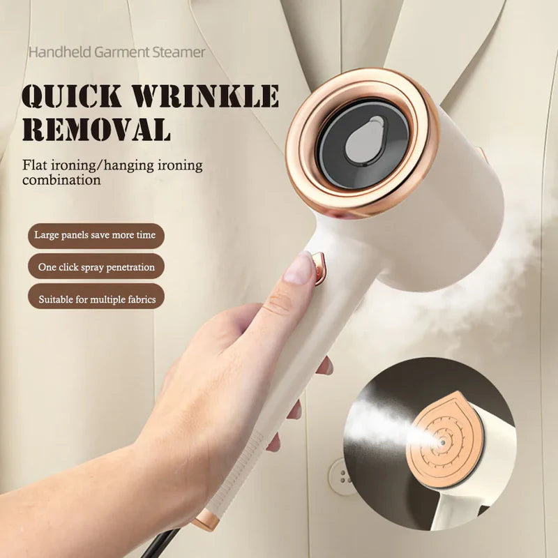 Mini Steam Iron for Clothes – Portable Handheld Steamer