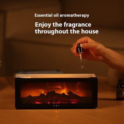 3D Flame Humidifier – LED Aroma Diffuser with Mist